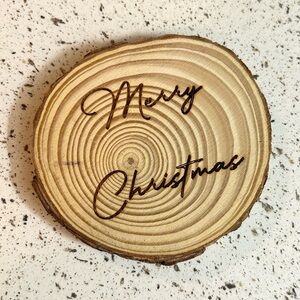 Merry Christmas Mini Wood Plaque
